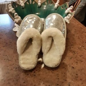 Girls sequin slippers